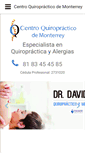 Mobile Screenshot of centroquiropracticodemonterrey.com